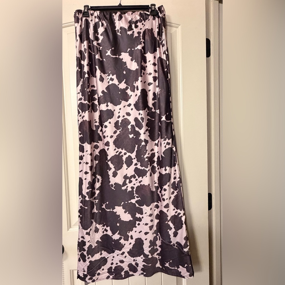 Stylish brown and cream Women's Skirt